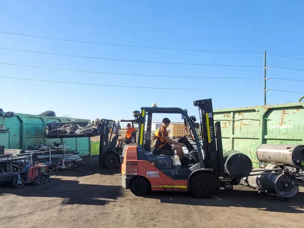 Refurbished items and tools at the GoRecycle Wangara yard